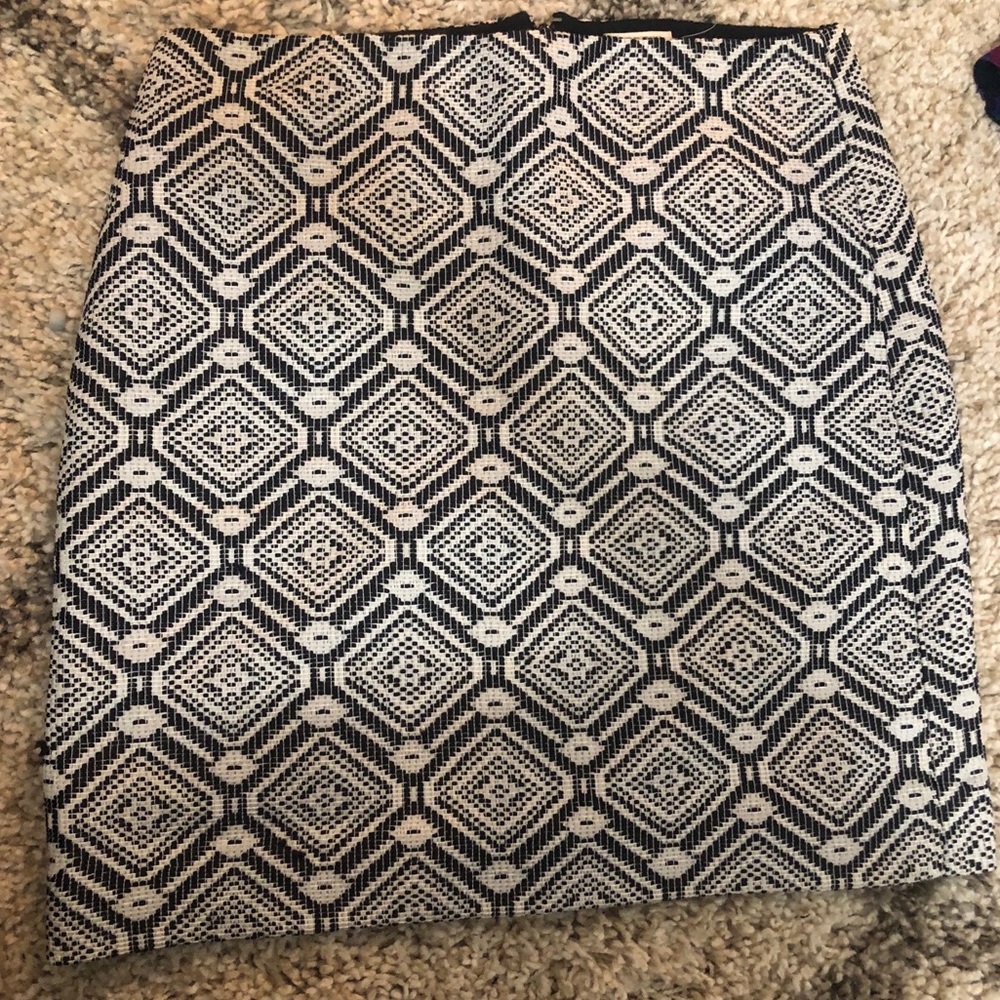 JCrew mini skirt navy printed 00